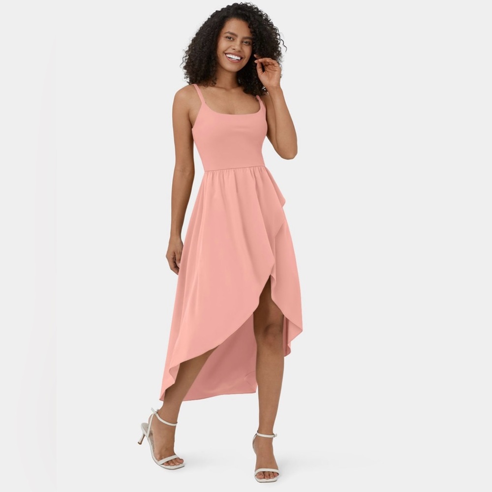 NEW Halara Women’s Pink High Low Quick Dry Dress Size Medium